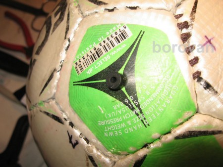 nová duša (ventil) po prilepení